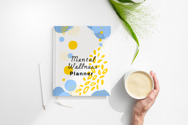 mock up mental welnnes planner