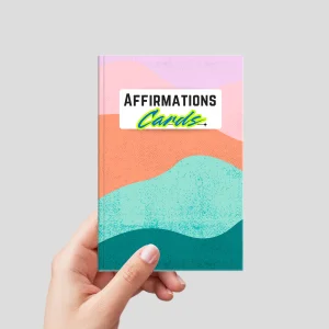 Affriamtion card in a hand