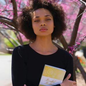 Young Girl With MindFul Mediations book